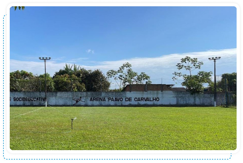 Campo de Futebol gramado