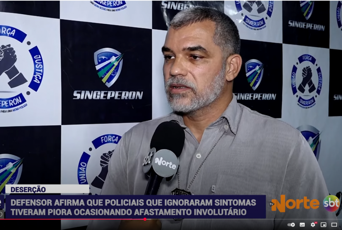 Presidente do Singeperon destaca crise de saúde mental entre servidores prisionais em entrevista à TV Norte