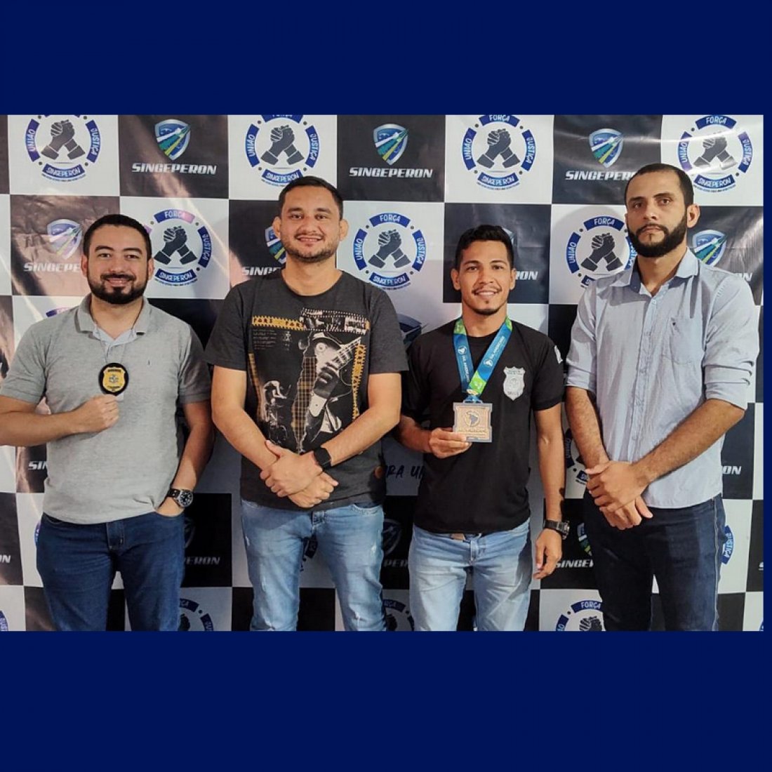 Singeperon recebe policial penal bicampeão do Sul-Americano de Jiu-jitsu