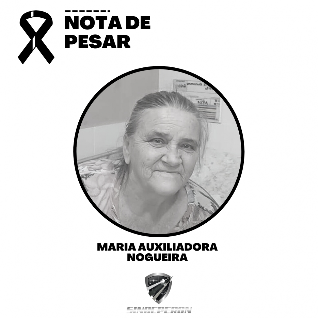 Nota de pesar: MARIA AUXILIADORA NOGUEIRA